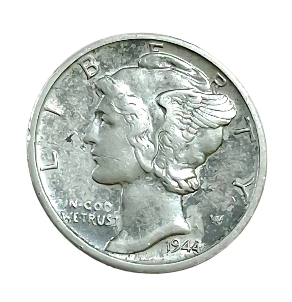 UNITED STATES OF AMERICA Silver ONE DIME Year 1944 "LIBERTY" **SCARE** High Collectable Grade.