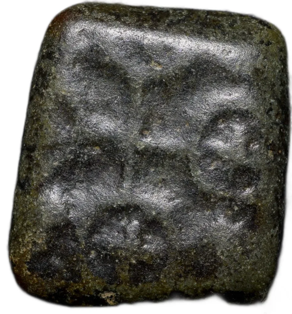 Copper Coin of Satavahan Dynasty (1st Cen. BC) with Gaja-Laxmi Abhisheka from Nashik