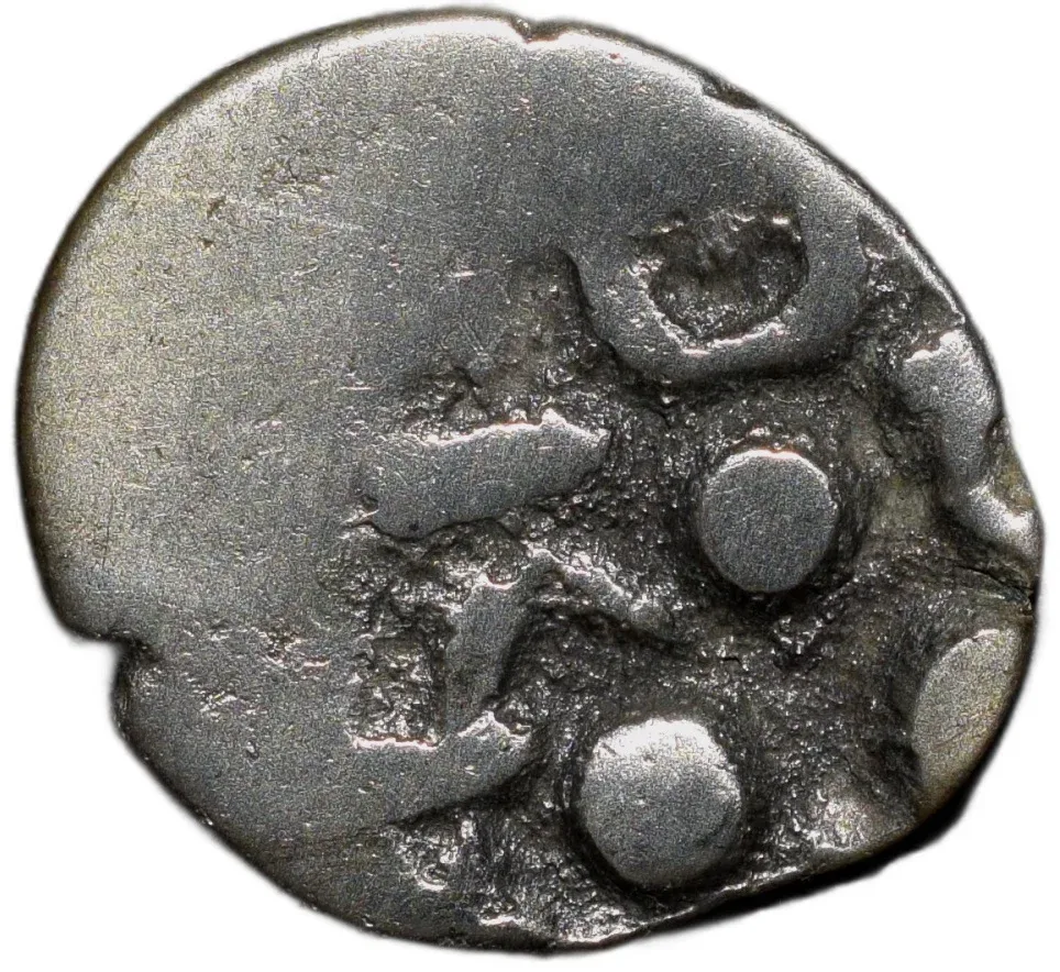 Silver Drachma of Sri Parakuta(AD 632-711) of Alor Dynasty Rare