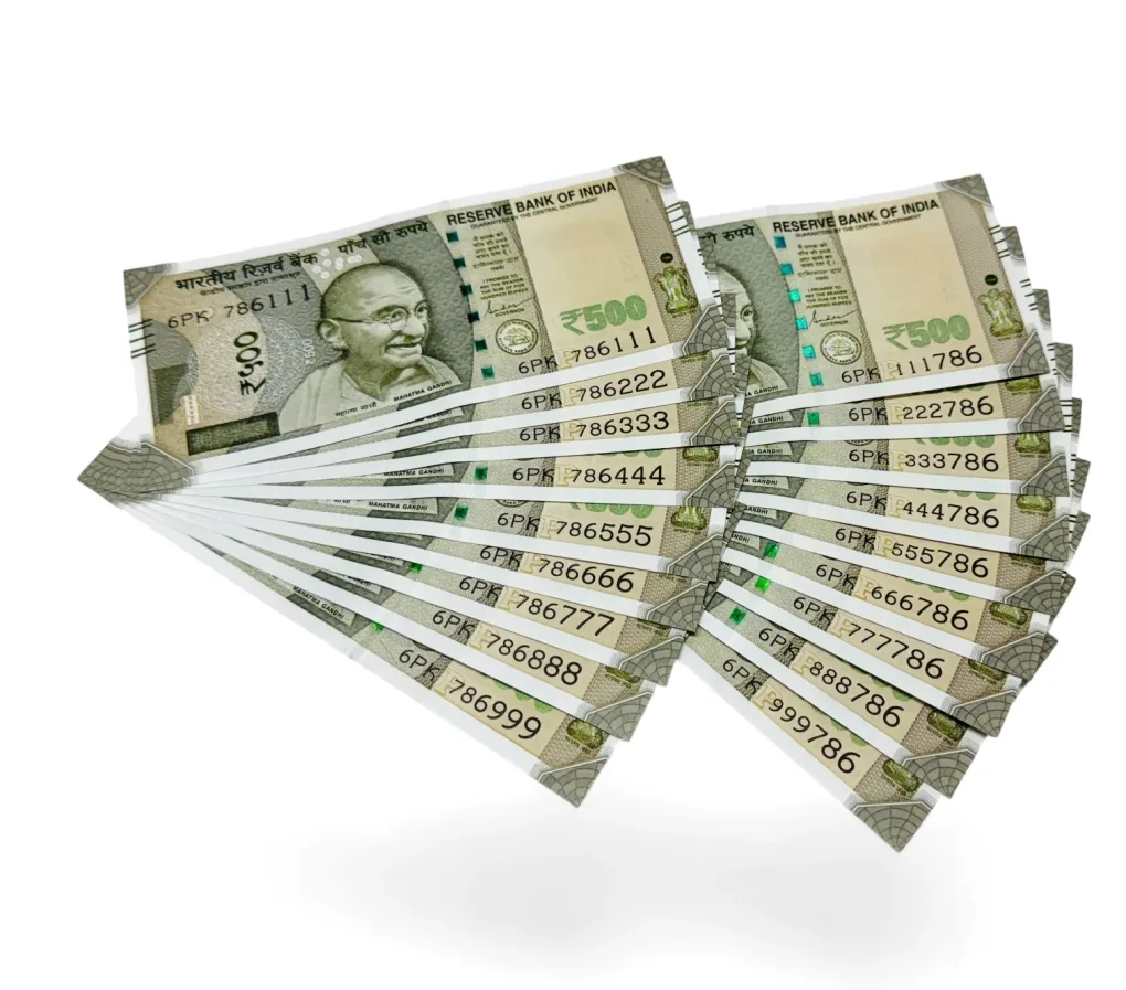Rs 500 India Banknote 18 Note Holy Fancy Set 786111 to 786999 and 111786 to 999786 Gem Unc Unique and Rare