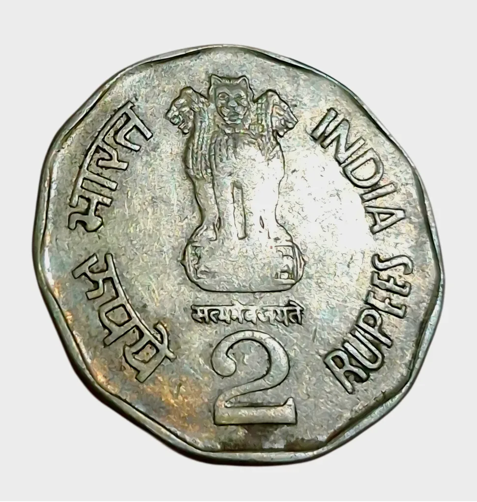 2 Rupees Cu/Ni COMMEMORATIVE Issue SHIVAJI Year 1999 HYDERABAD Mint **V.SCARE** High Collectable Grade.