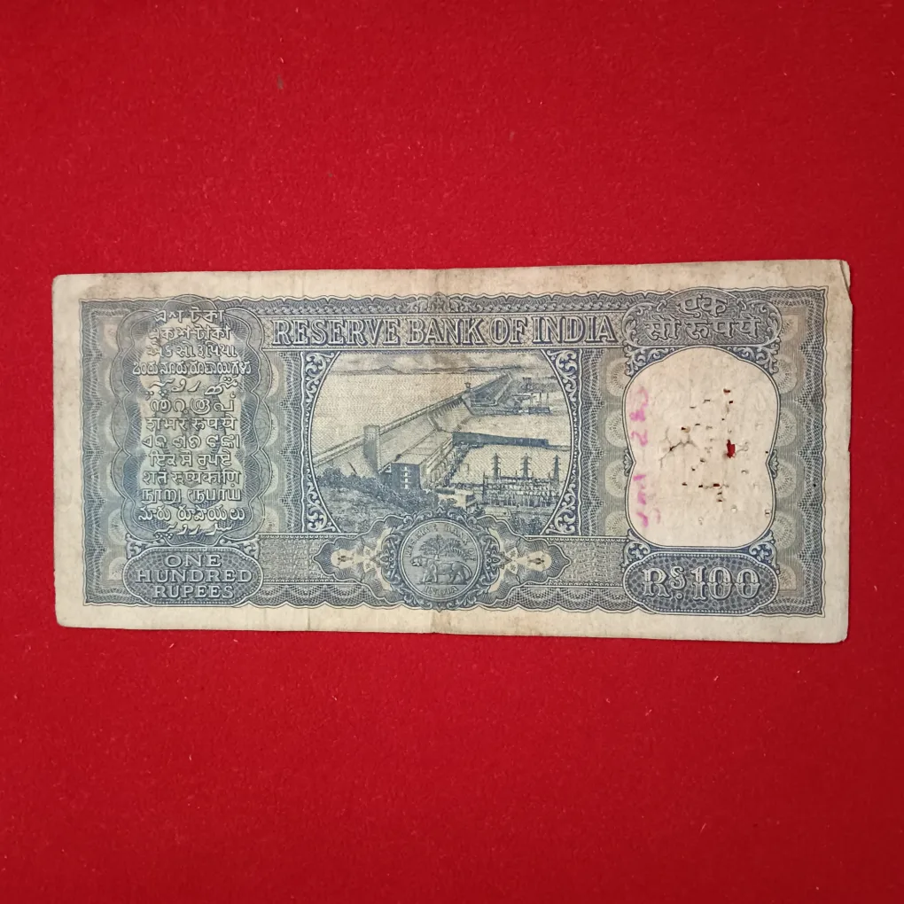 Rare 100 Rupees Daimond Issue Note Governor LK Jha Reserve Bank of India 225831 sku19
