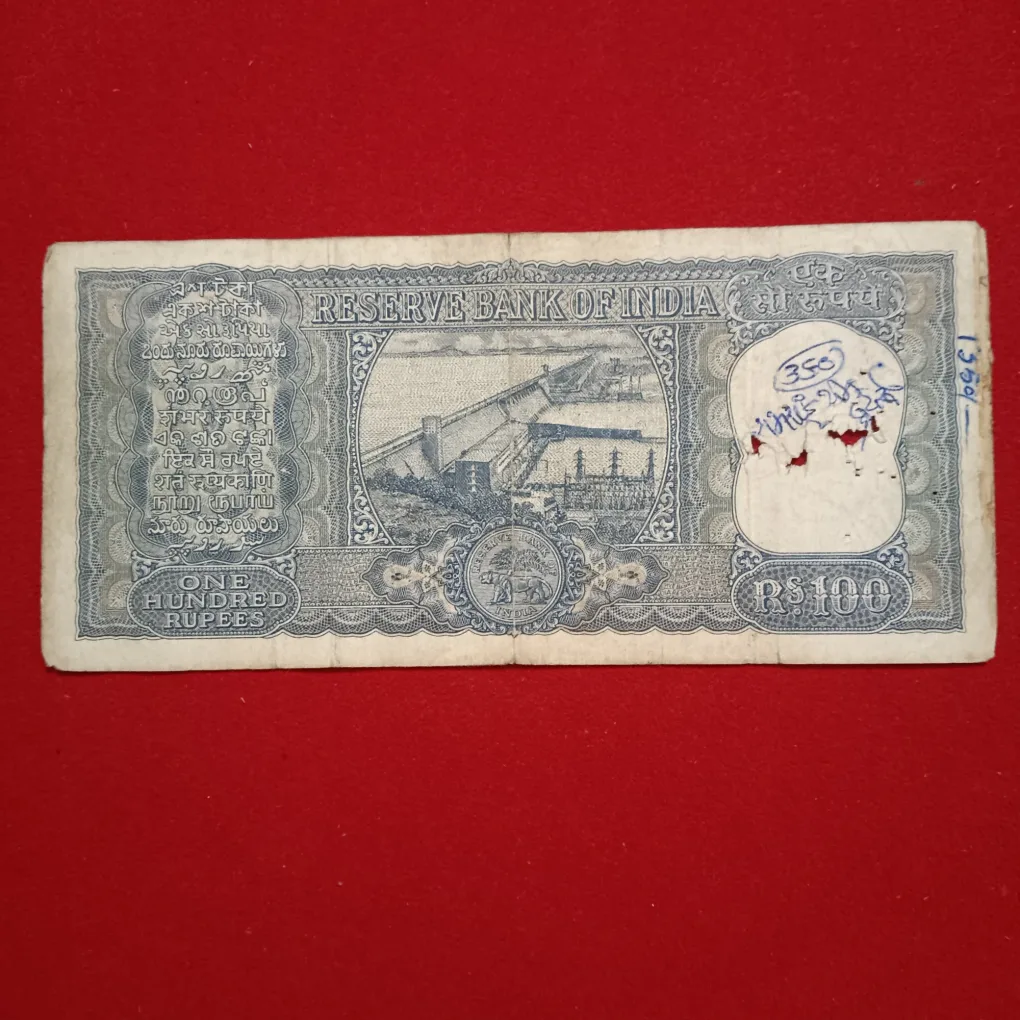 Rare 100 Rupees Daimond Issue Note Governor LK Jha Reserve Bank of India 455896 sku19