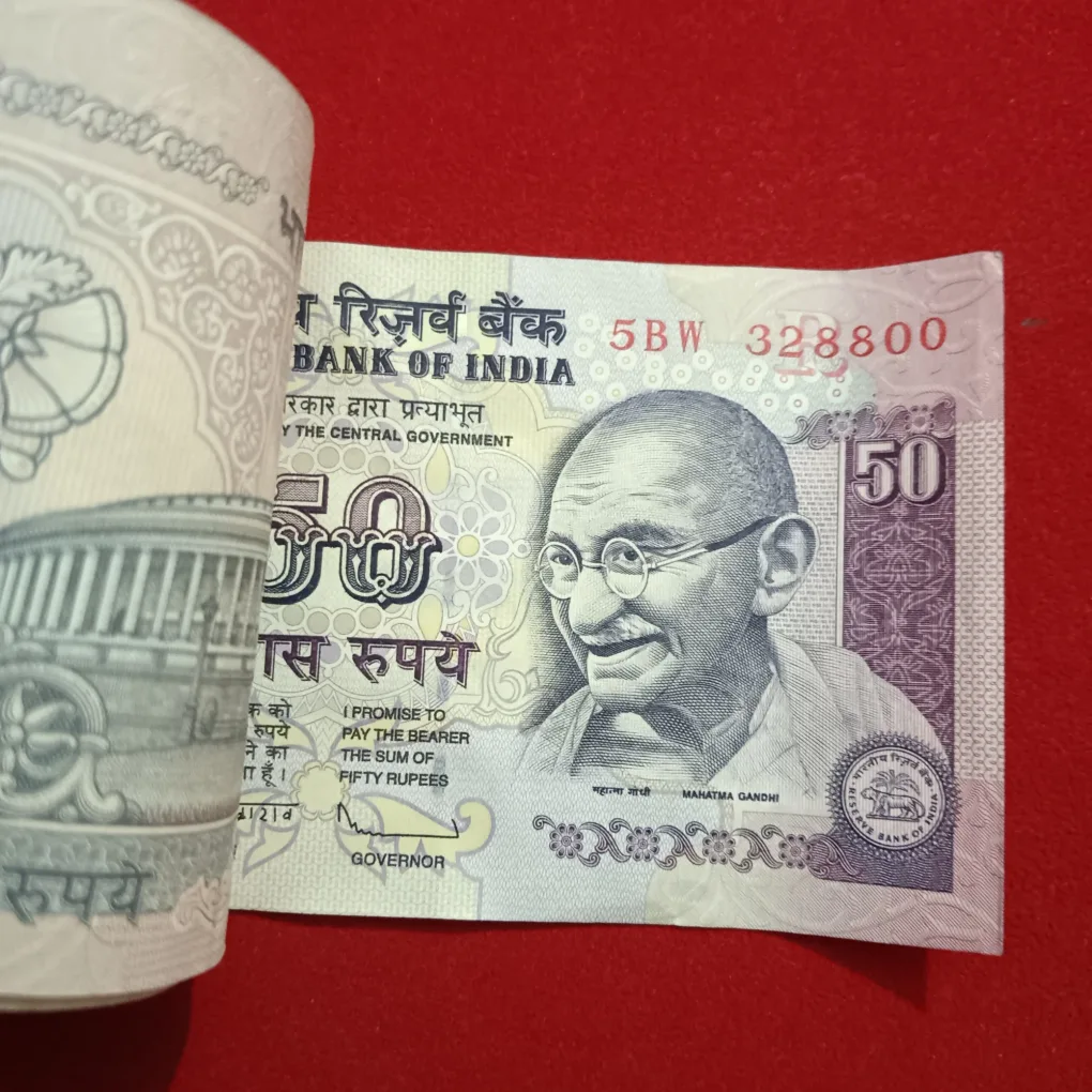 50 Rupees Rare Old Parliament Issue Full Bundle Governor D.Subaraw Year 2011 Ending 786 Gem Unc Condition Reserve Bank of India 328701