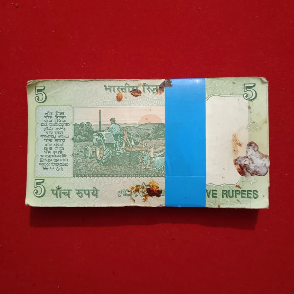 Five Rs Rare Mahatma Gandhi Full Birthday Bundle 20.05.01 Governor Bimal Jalan Reserve Bank of India 200501