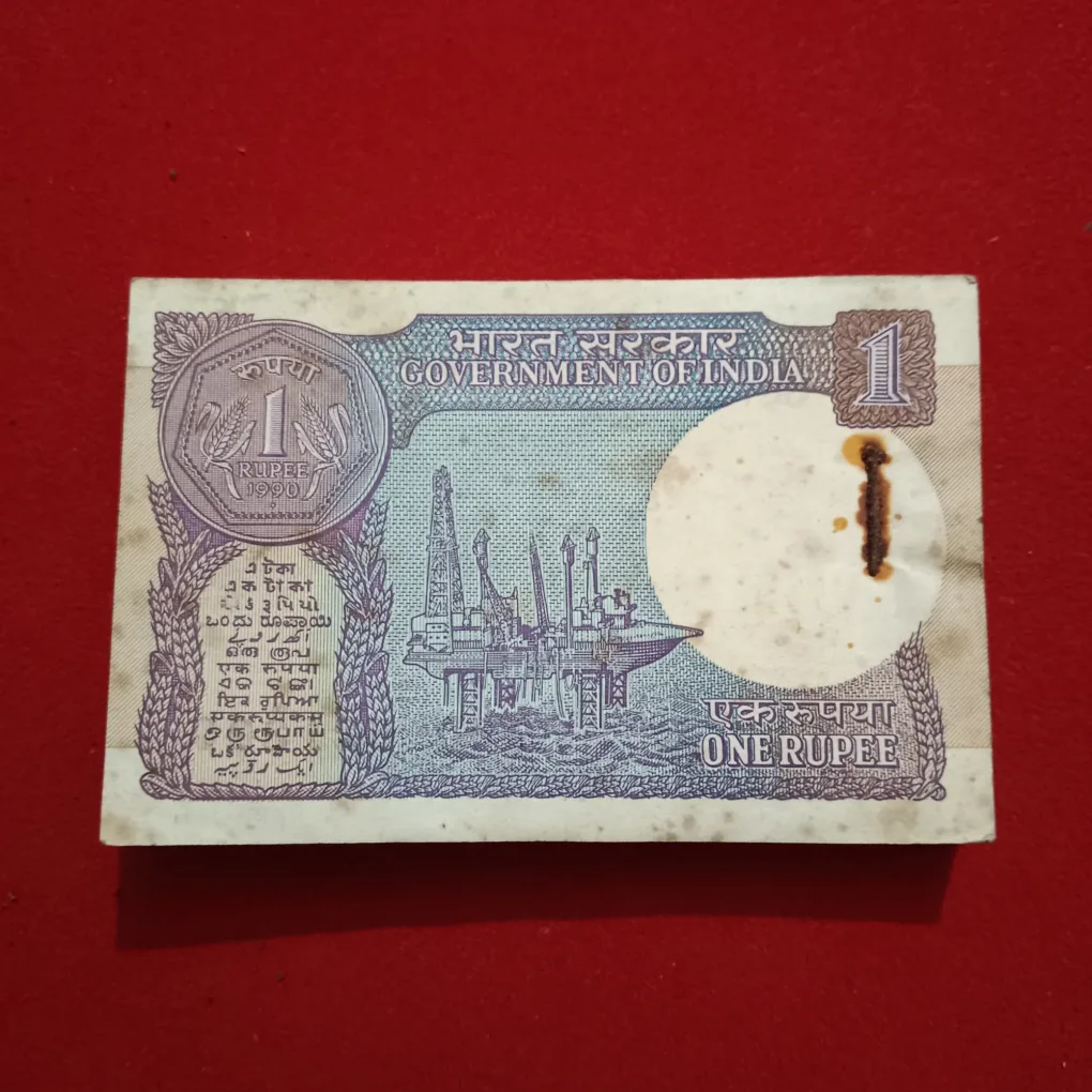 One Rs Rare Small Coin Full Bundle Finance Minister Bimal Jalan 1990 Year Reserve Bank of India 621201