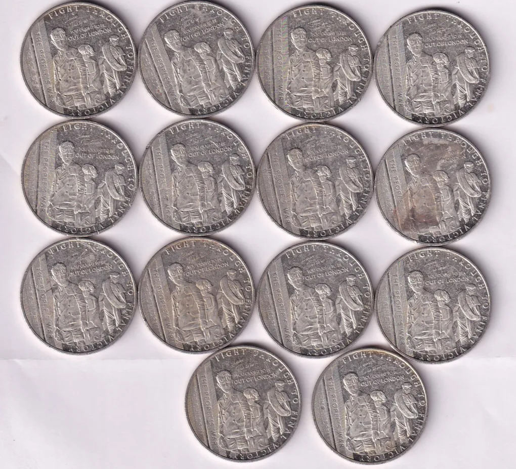 United Kingdom Gibraltar 1 Crown (The People's War - The Children) 2021 Rare Commemorative Coin