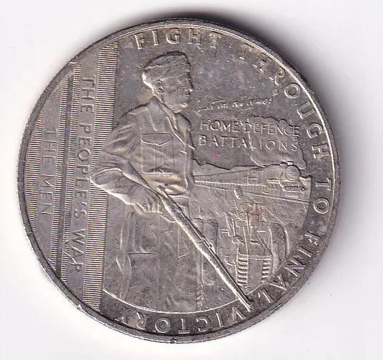 Gibraltar One Crown 2021 - Elizabeth II - " Fight through Final Victory" Rare Commemorative issue Coin