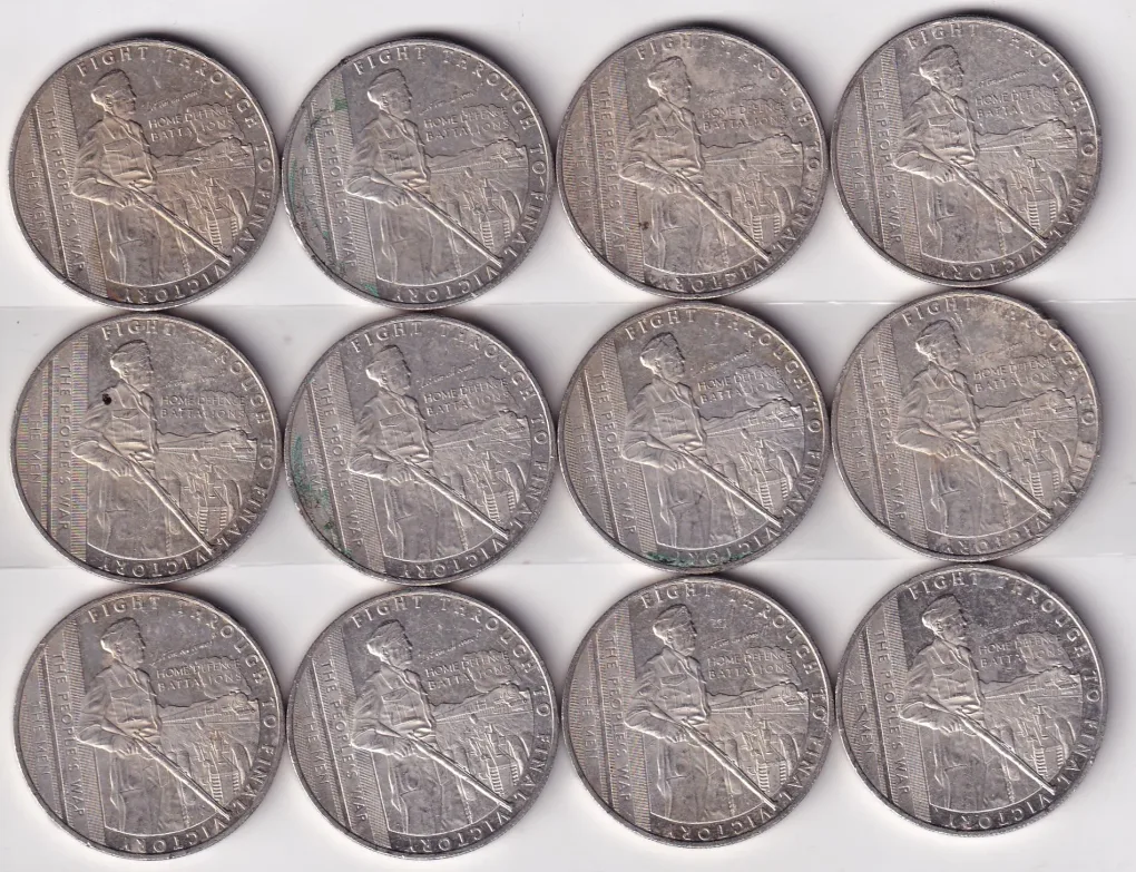 Gibraltar One Crown 2021 - Elizabeth II - " Fight through Final Victory" Rare Commemorative issue Coin