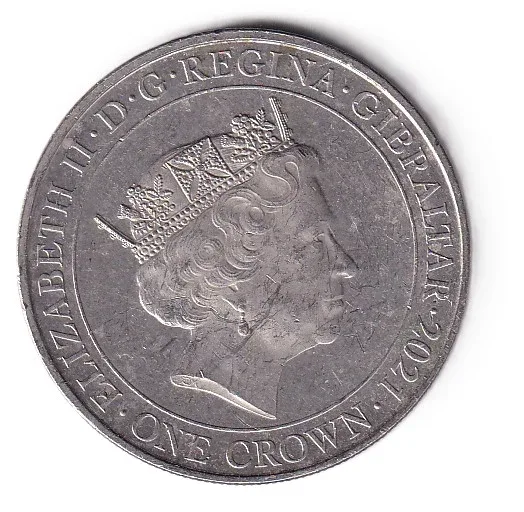 United Kingdom (Gibraltar) 1 Crown (The People's War - Bravery) 2021 Rare Commemorative Coin