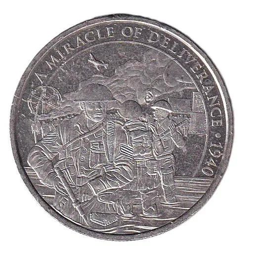 United Kingdom (Gibraltar) 1 Crown (Dunkirk 1940 - Soldiers) 2020 Rare Commemorative Coin