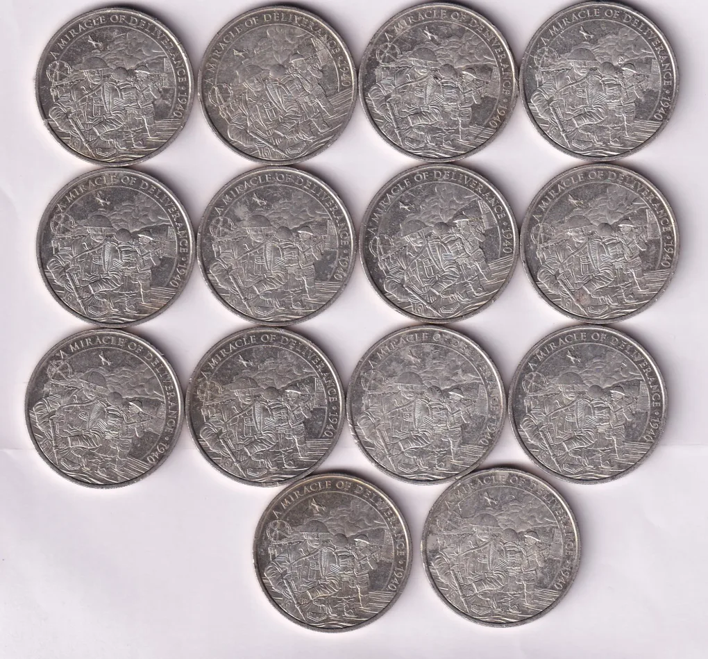 United Kingdom (Gibraltar) 1 Crown (Dunkirk 1940 - Soldiers) 2020 Rare Commemorative Coin