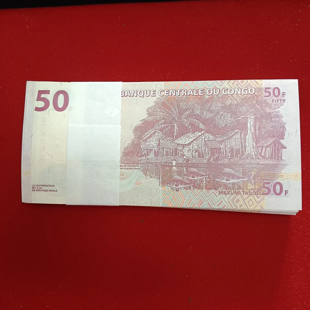 50 F Francs Central Bank oF Congo Ending 786 Note 6757701
