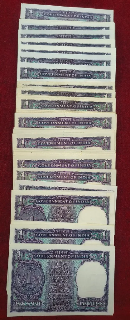 1 Rupees (Big Coin) Mix Year Mix Governor Rare Unc (100 Note Lott)