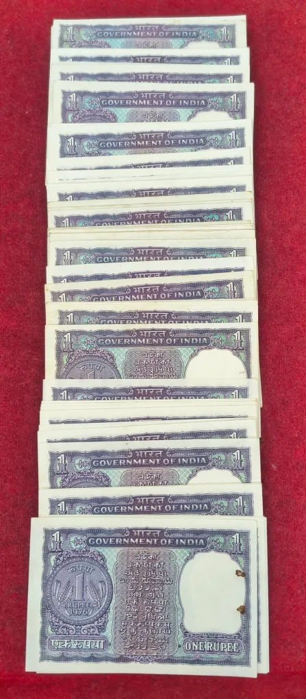 1 Rupees (Big Coin) Mix Year Mix Governor Rare Unc (100 Note Lott)