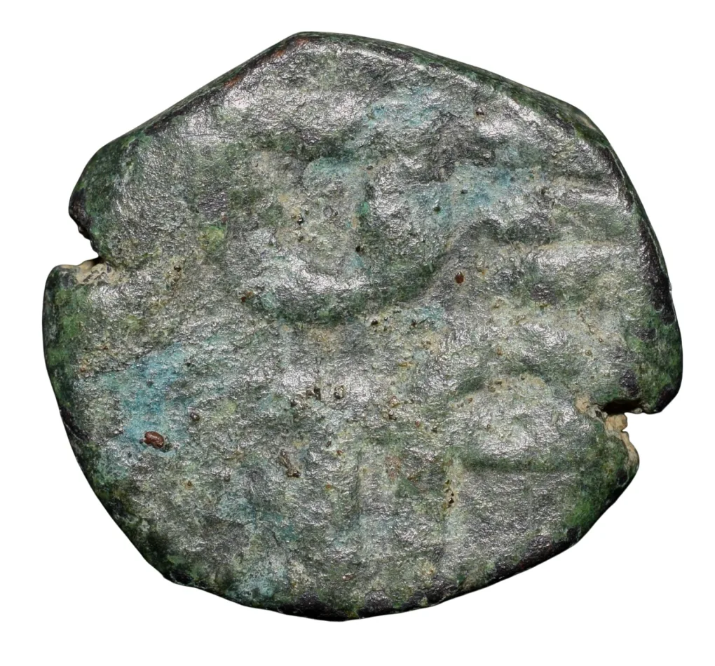 Copper Paisa of Chhatrapati Shivaji (AD 1630-1680) of Maratha Confederacy