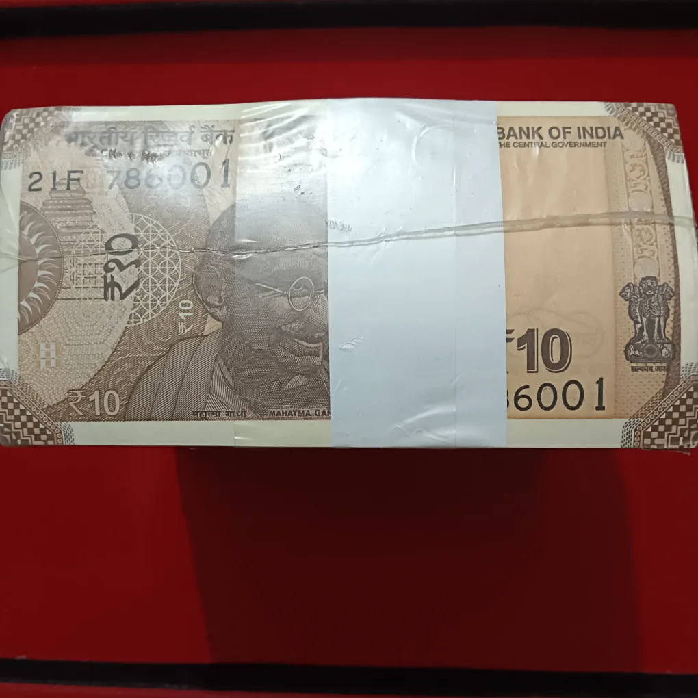 Ten Rs Fancy Number Rim 786001,786786 Gem Bunc Condition RBI Sealed Packed Rim Year 2022
