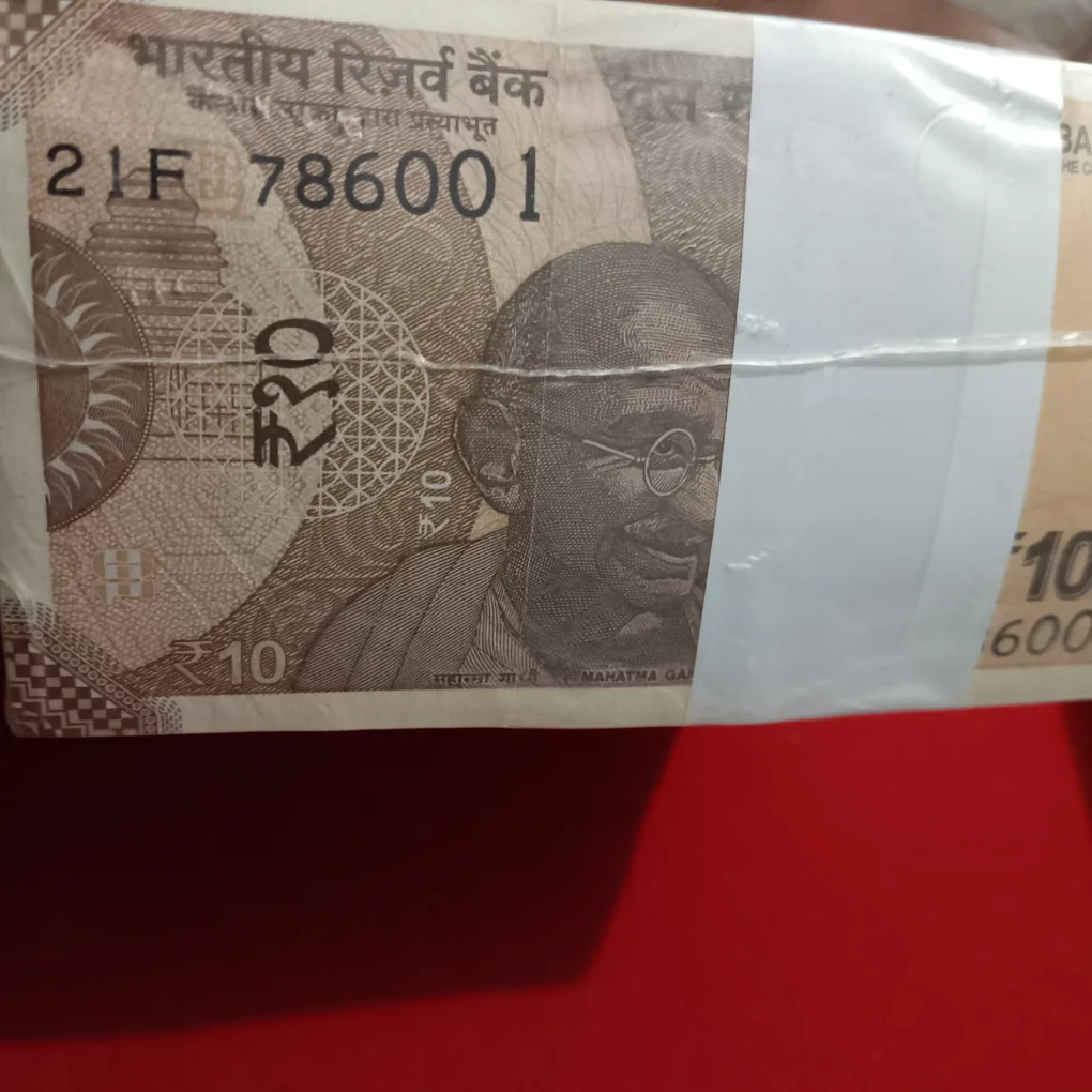 Ten Rs Fancy Number Rim 786001,786786 Gem Bunc Condition RBI Sealed Packed Rim Year 2022