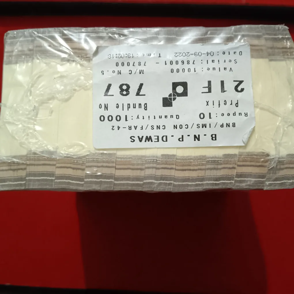 Ten Rs Fancy Number Rim 786001,786786 Gem Bunc Condition RBI Sealed Packed Rim Year 2022