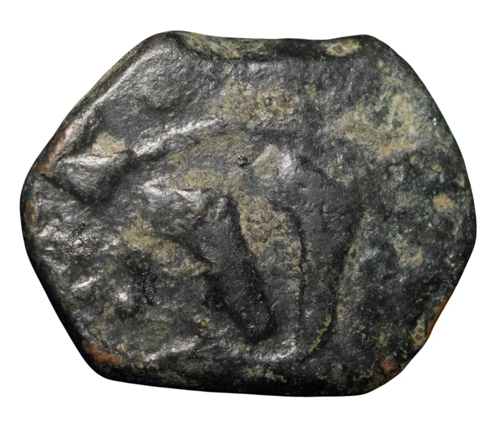 Copper 10 Bazaruco of D.Joao III (AD 1521-1557) of India Portuguese A.Gomes, Ty.05.01 Very Rare