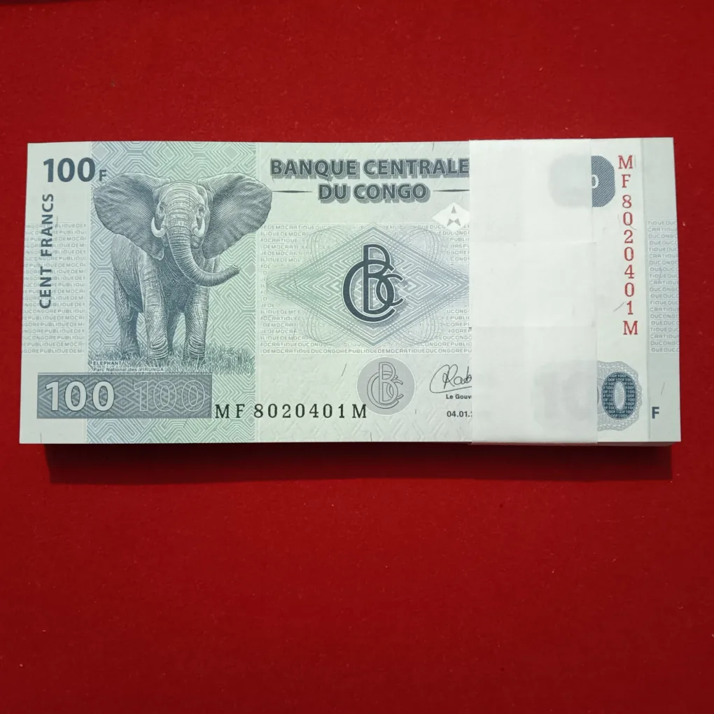 Rare 100 Cent Francis Full Serial Bundle Central Bank of Congo 8020401