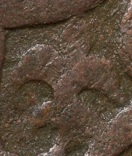 Copper Dam of Akbar (AD 1556-1605) of Dar-us-Salam Dogaon Mint with Flying Bird Mint Mark Rare