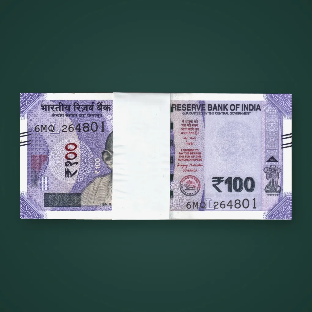 Rare 100 Rupees 2026 Sanjay Malhotra Inset L Full Bundle Mahatma Gandhi New Series Republic India Note # A866