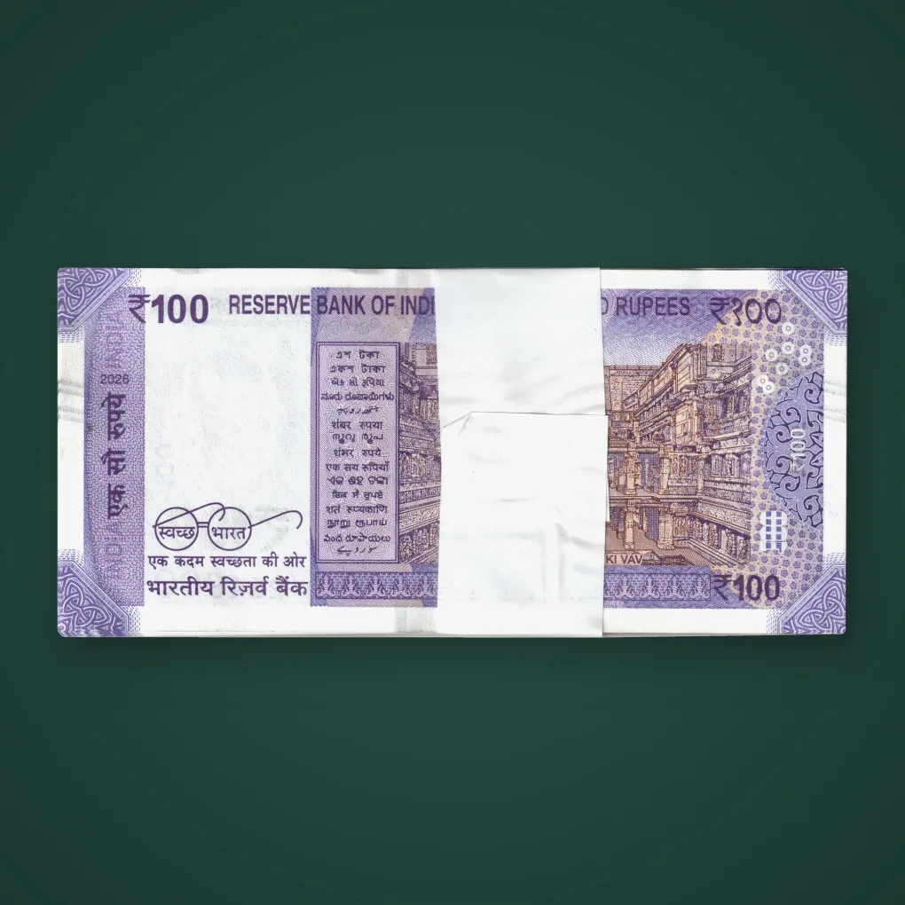Rare 100 Rupees 2026 Sanjay Malhotra Inset L Full Bundle Mahatma Gandhi New Series Republic India Note # A866