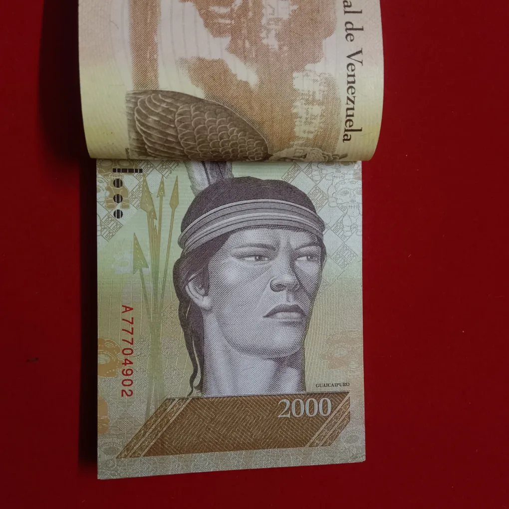 Rare 2000 Dow Mil Bolavares Full Serial Bundle Central Bank of Venezuela Gem Unc Condition