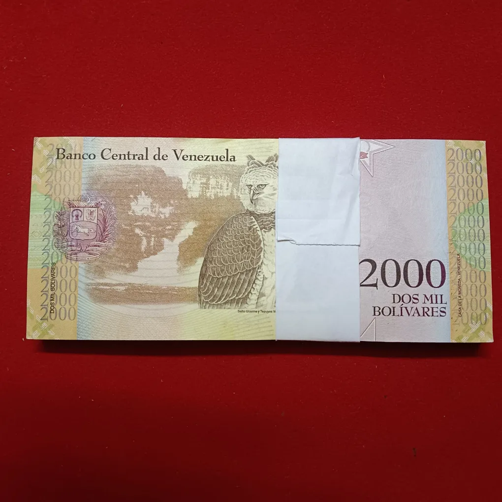 Rare 2000 Dos Mil Bolavares Full Serial Bundle Central Bank of Venezuela Gem Unc Condition 77704901