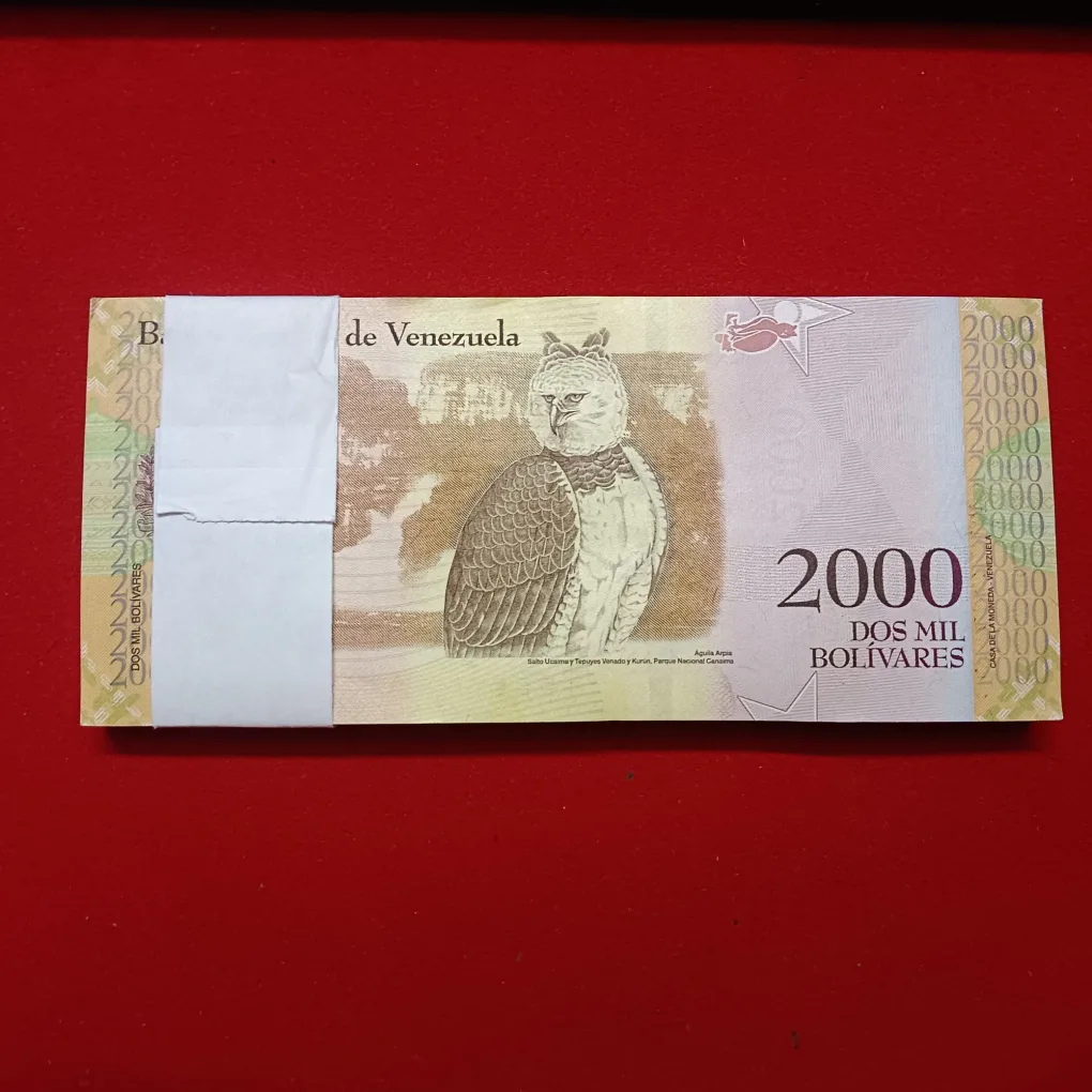 Rare 2000 Dos Mil Bolavares Full Serial Bundle Central Bank of Venezuela Gem Unc Condition 77704901
