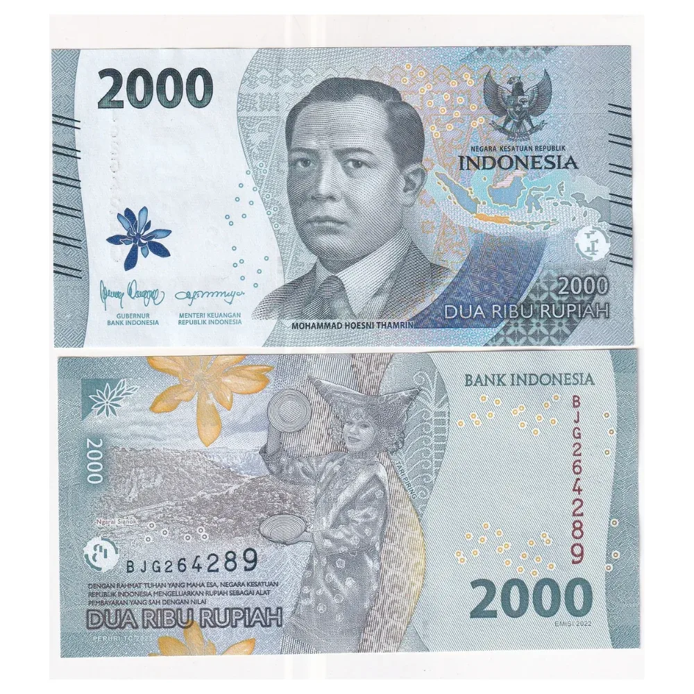 Indonesia 2000 Rupiah Rare Unc Note