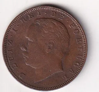 Portugal 10 Réis - Luíz I (1882) Rare Coin
