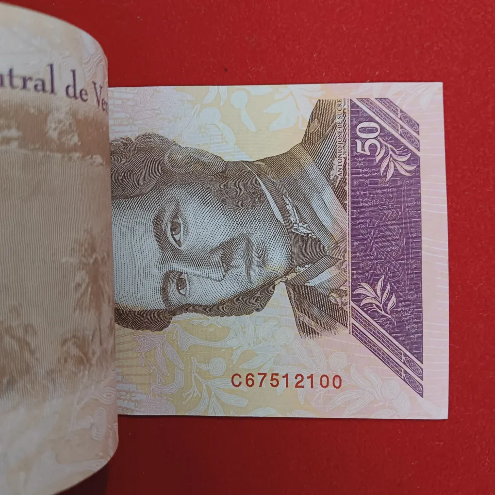 Rare 50 Cincuenta Bolivares Ful Serial Bundle Gem Bunc Condition Central Bank of Venezuela 67512001