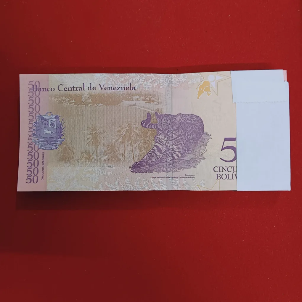 Rare 50 Cincuenta Bolivares Ful Serial Bundle Gem Bunc Condition Central Bank of Venezuela 67512001