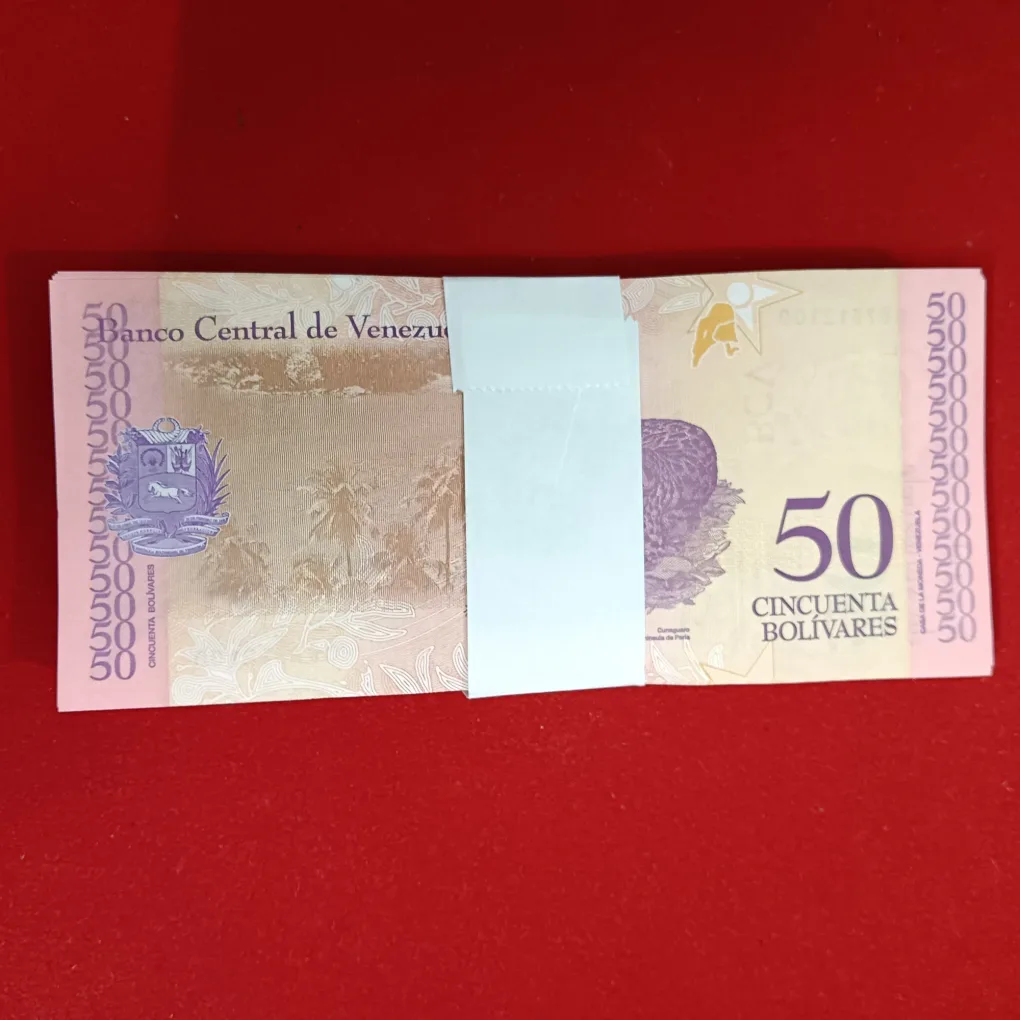 Rare 50 Cincuenta Bolivares Ful Serial Bundle Gem Bunc Condition Central Bank of Venezuela 67512001