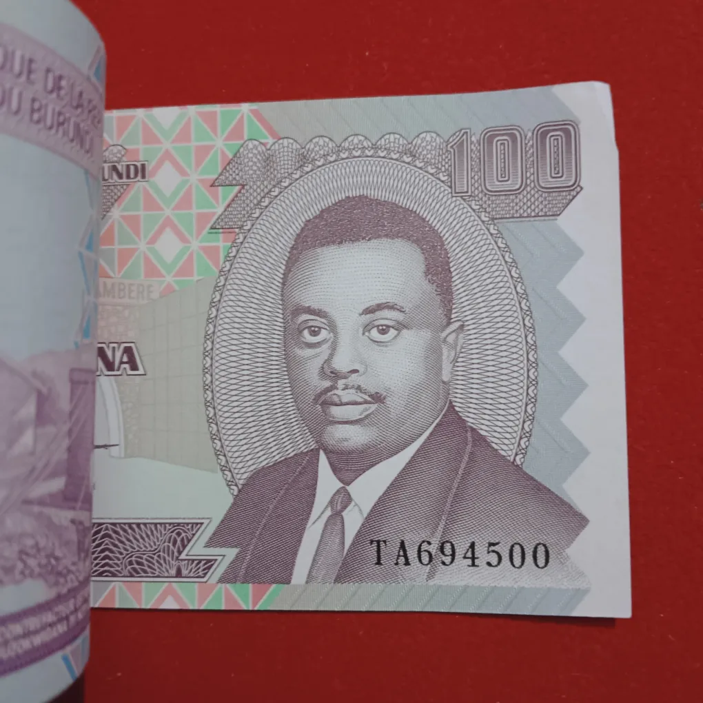 Rare 100 Cent Francis Amafaranga Ijana Burundi Year 2024 Gem Unc Condition Full Bundle Central Bank of Burundi