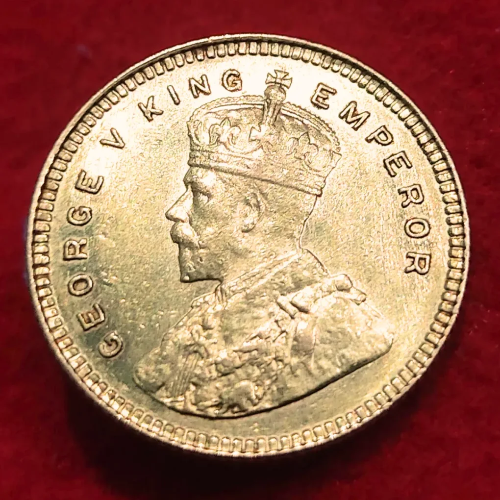 Super Duper Rare 15 Rupees Gold Coin of George V Year 1918 Bombay Mint AUNC High Grade Condition British India Coin