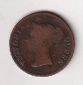 Malaysia › British Malaysia › Straits Settlements ¼ Cent - Victoria 1845 Rare Coin