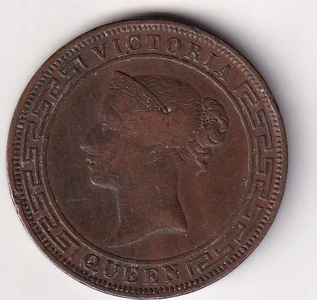 Sri Lanka › Ceylon 5 Cents - Victoria 1870 Rare Coin