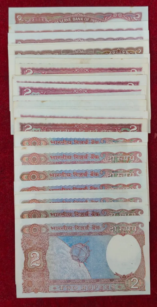 34 Note Signature Complete Set 2 Rupees UNC