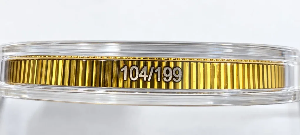 JAI MATA DI DURGA Republic of Ghana π¬π Five Cedis 1 oz 999 silver ( gold gilded ) Serialised