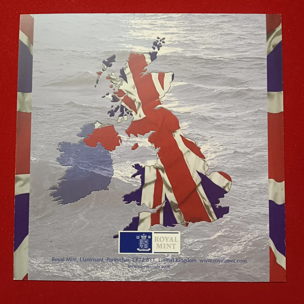 Extremely Rare United Kingdom Brilliant Uncirculated Proof Coin Set Year 2007 Issued The Royal Mint