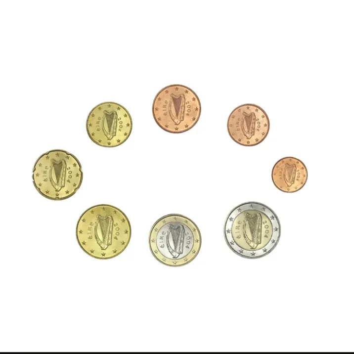 Rare Centeral Bank & Financial Services Authority of Ireland Reginald's Tower Waterford Uncirculated Euro Coins Set 2004 Year Issue The Ireland Mint