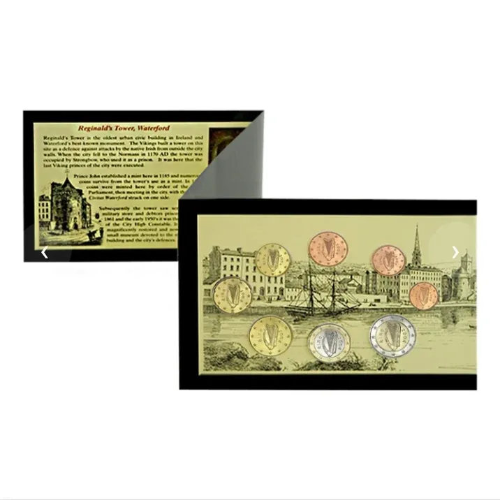 Rare Centeral Bank & Financial Services Authority of Ireland Reginald's Tower Waterford Uncirculated Euro Coins Set 2004 Year Issue The Ireland Mint