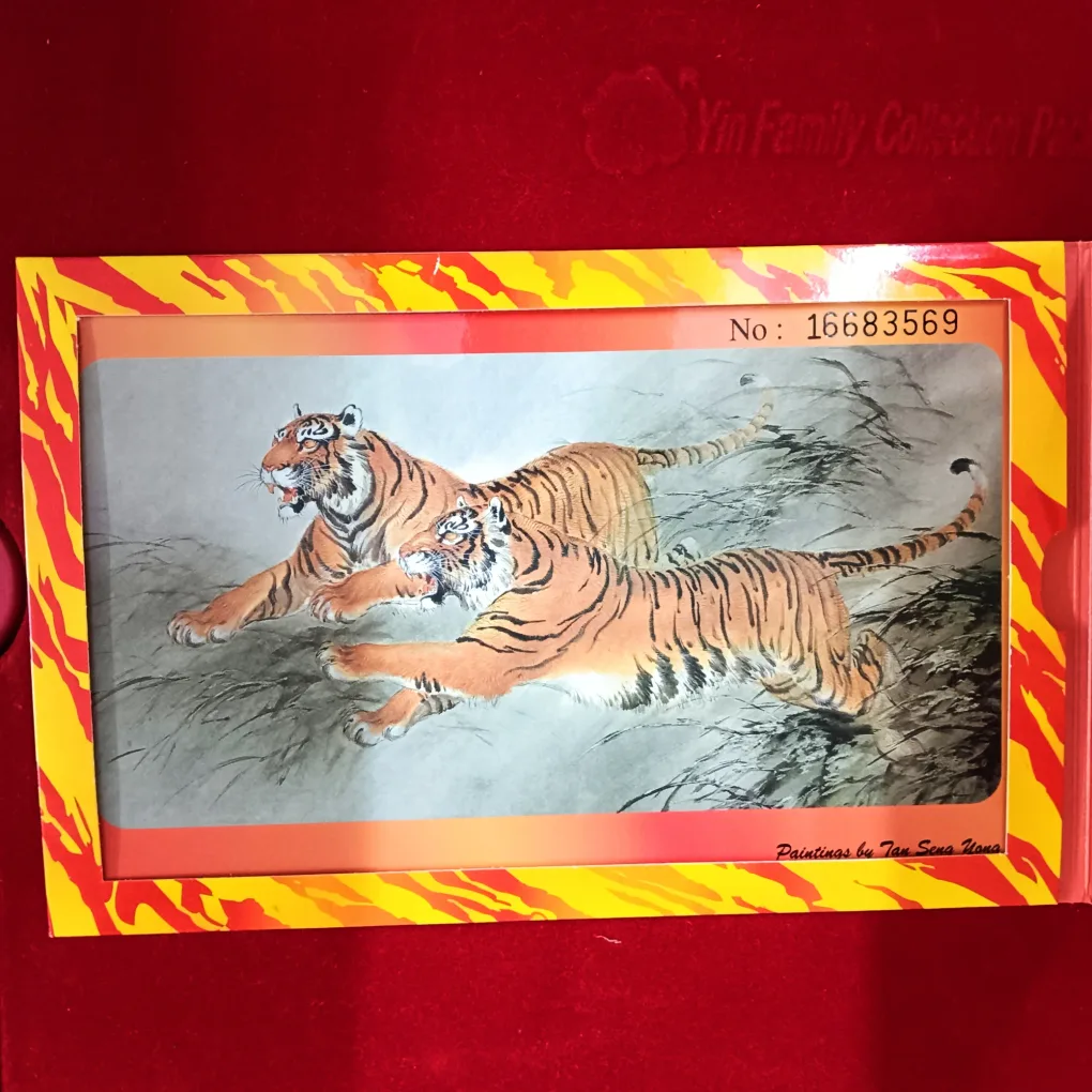 Rare Tiger Of The Year Singapore Uncirculated Proof Coin Set 1997 Year Issued The Singapore Mint