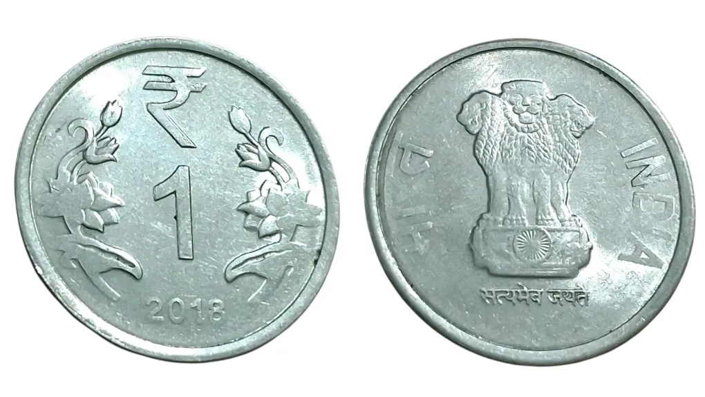 One Rupee Fss Year 2018 "MULE" Coinage LION Changed **SCARE** High Collectable UNC Grade.