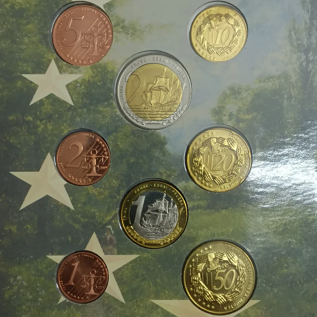 Rare Uncirculated Proof Coin Set Euro Collection ANDORA 2003 Year Issuer by the International Numismatic Agency (INA)