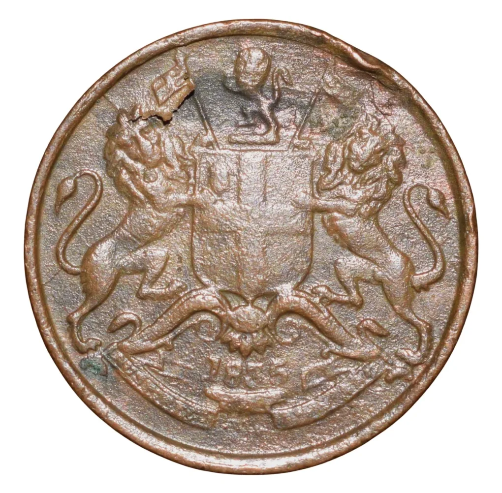 Copper 1/12 Anna of William IIII - East India Company (AD1835) Rare