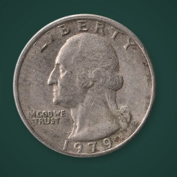 Rare Quarter Dollar 1979 George Washington United States of America World Coin # A888